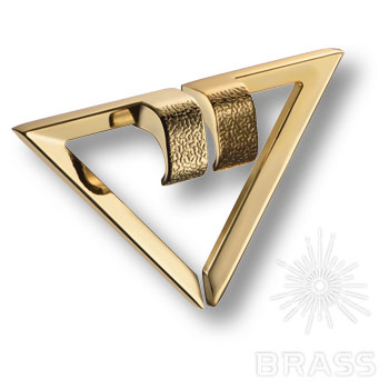 7430 Gold (SET) Ручка скоба современная классика, глянцевое золото 64  мм