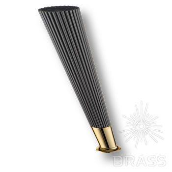3510 SUIT Leg 230 мм Matt Fume/Metalized Gold Опора мебельная, матовый серый/глянцевое золото 230 мм