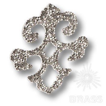 702812-001CAL Swarovski elements Декоративная накладка Valentina, цвет серебро