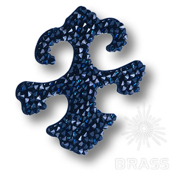 702810-001BBL Swarovski elements Декоративная накладка Valentina, цвет синий