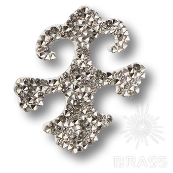 702810-001CAL Swarovski elements Декоративная накладка Valentina, цвет серебро