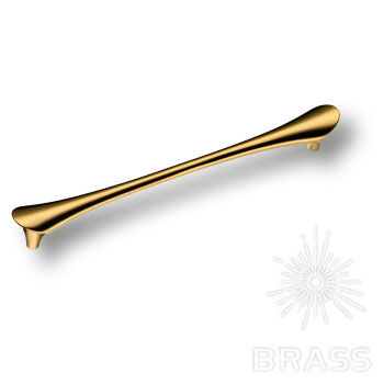 8600 192 ALPI Gold Ручка скоба модерн, глянцевое золото 192 мм